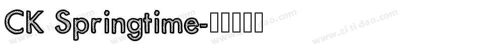 CK Springtime字体转换